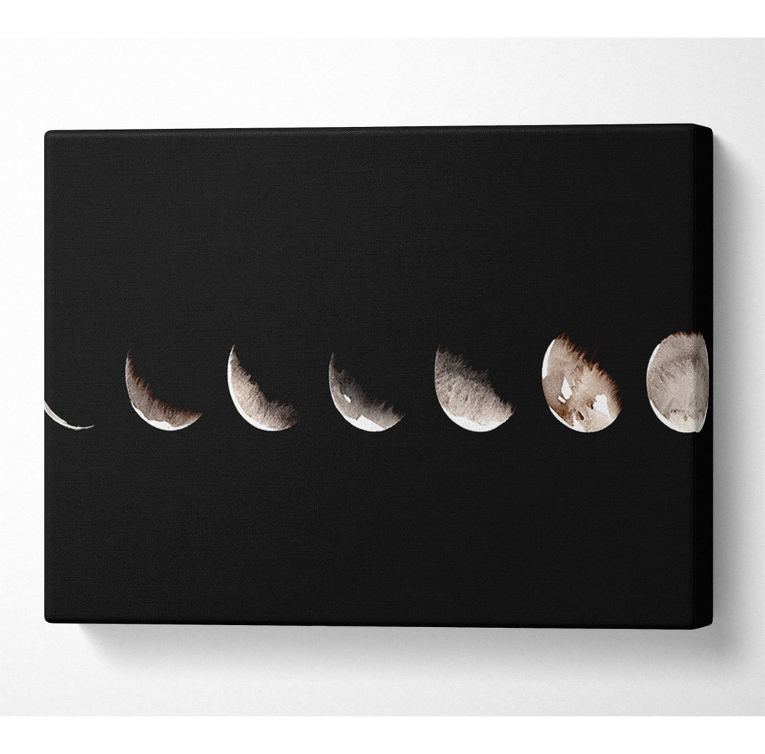 Moon Sequence - Kunstdrucke auf Leinwand - Wrapped Canvas