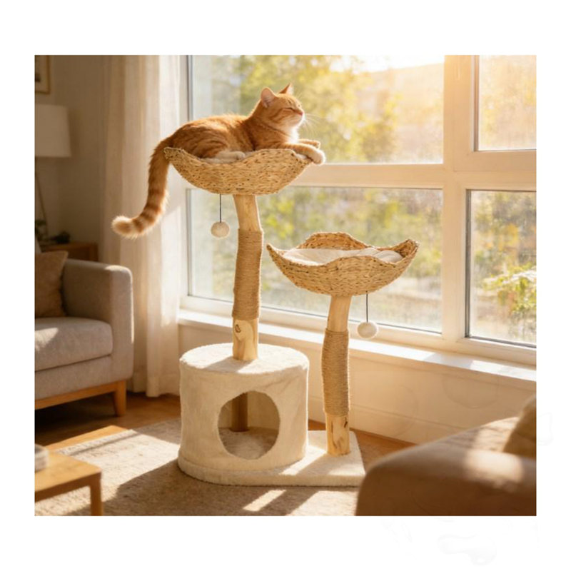 Arbre à chat avec poteau à griffer