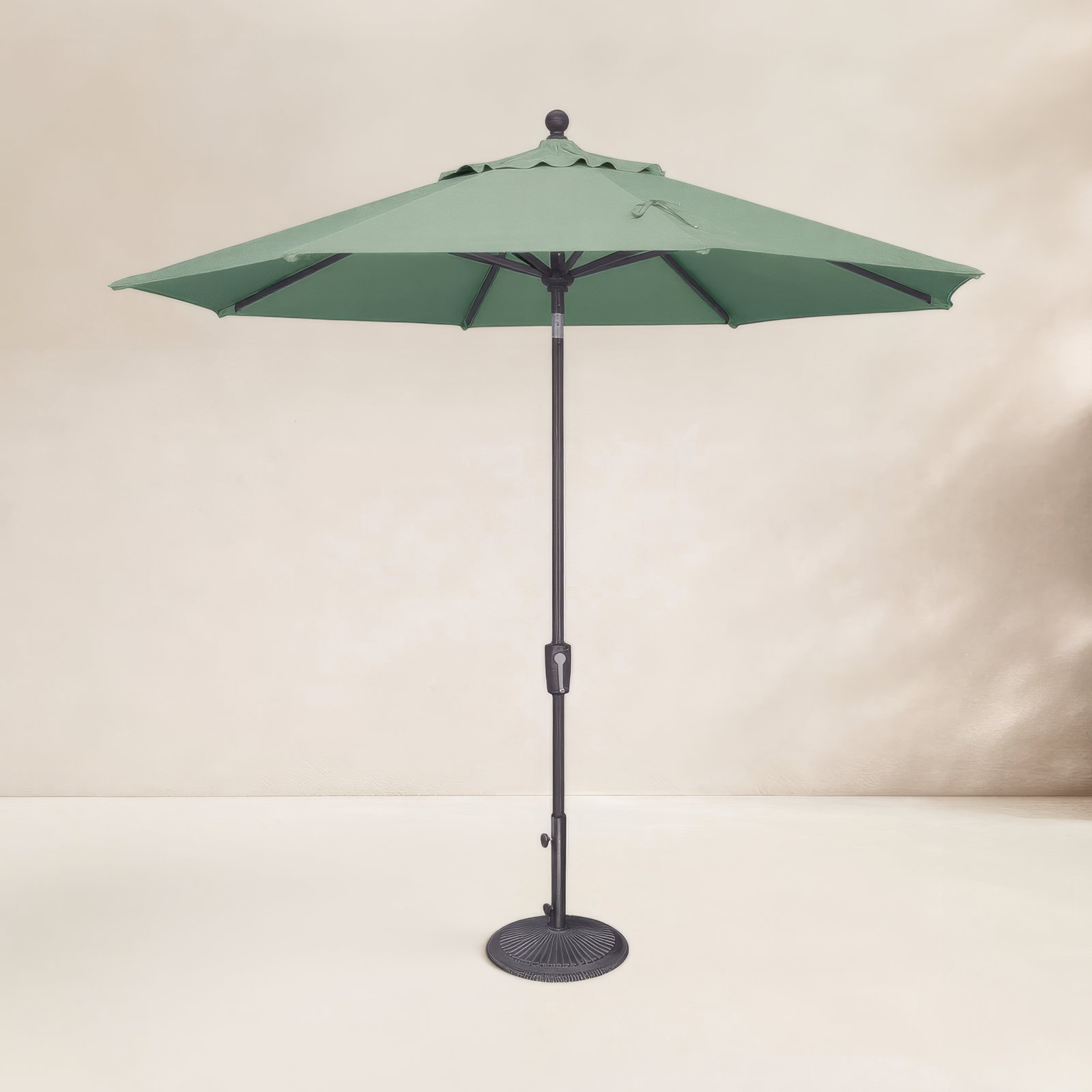 Launceston Market Umbrella, Anthracite, Spa Sunbrella Acrylic, 101.7" H x 108" W x 108" D