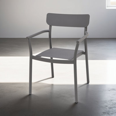 Nicholas 4pc Outdoor Patio Aluminum Stackable Dining Chairs