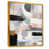 Toile avec cadre flottant or