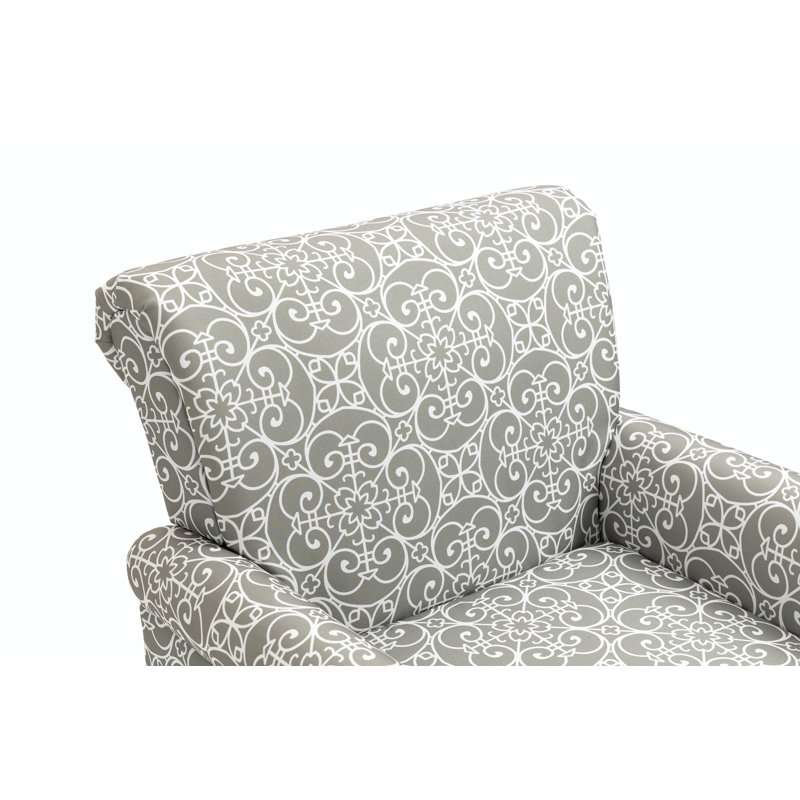 Fauteuil large 29,92 po Cloetta, Lin gris