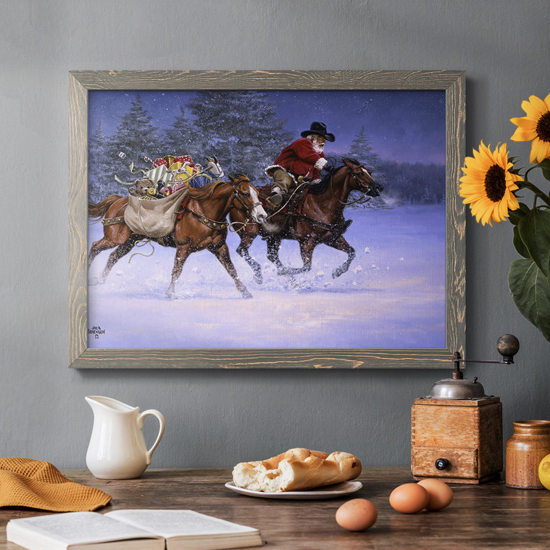 Ruée de Noël, Gris, H 26 po x l 38 po x P 1,5 po