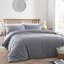 Cotton Solid Colour Duvet Cover Set with Pillowcases-1800116517