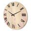 Horloge murale en bois rosé roseucalyptus et branches de palmier-63901908