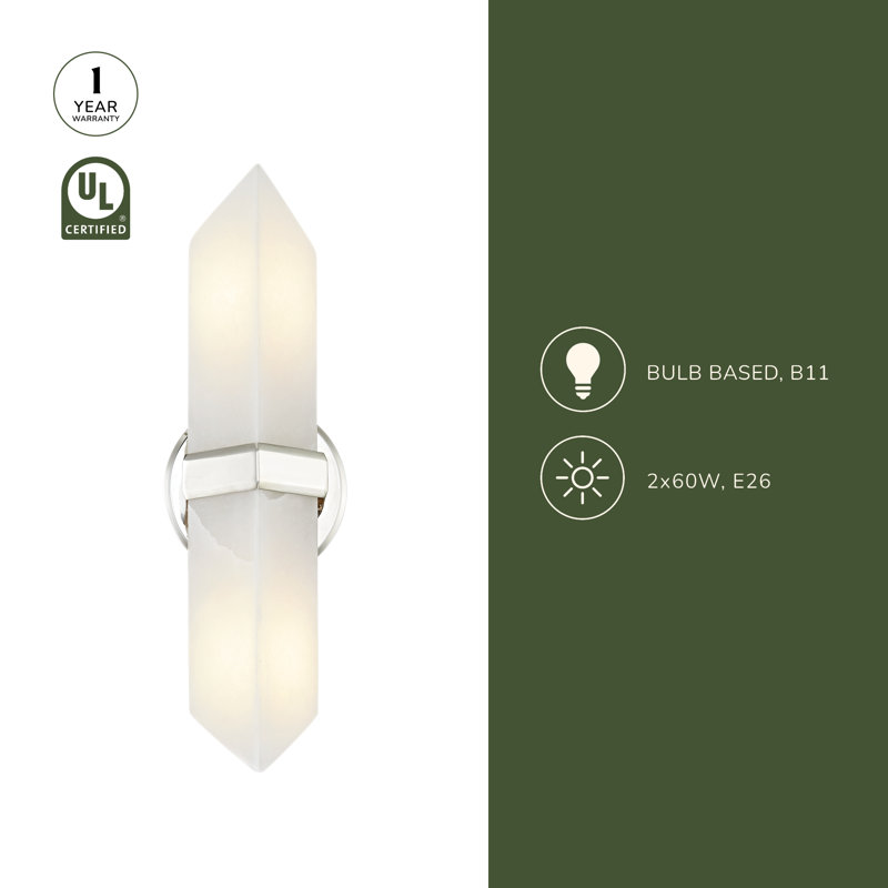 Valencia 2 - Light Vanity Light, Polished Nickel