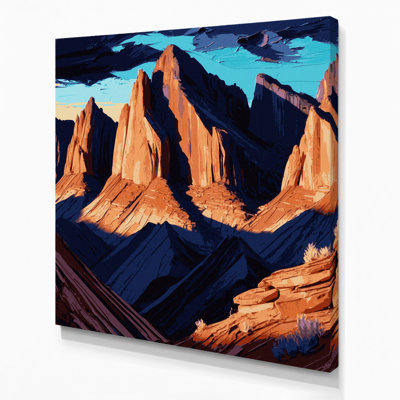 Art mural sur toile 120 mauve, Southwestern