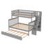 Lit superposé standard avec gigogne Gurchetan par Harriet Bee-653717714-653717713
