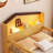 Low Loft Bed with LED Lights-678574080