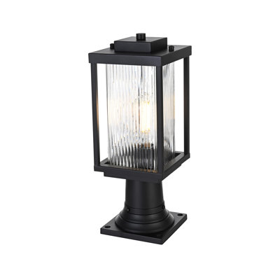 6" Iron Outdoor Post Light