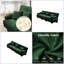 Canapé modulaire en chenille 3 places - Canapé modulaire à assise profonde pour salon confortable, vert-1707935502