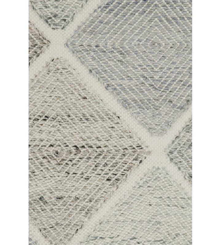 Scandinavian Wool Geometric Area Rug, Runner 2'6" x 10'