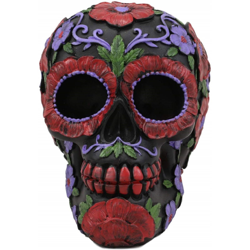 Figurine du crâne de la fête florale the dead Labonte