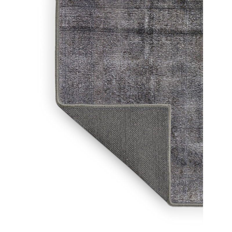 Tapis gris foncé Itchington, Rectangle 5 pi x 8 pi