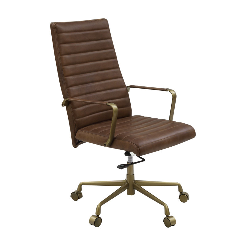 Birch Lane™ Genuine Leather Task Chair | Wayfair