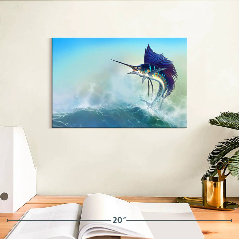 Brampt Sailfish Jump, 8" H x 12" W