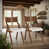 Beige/Walnut