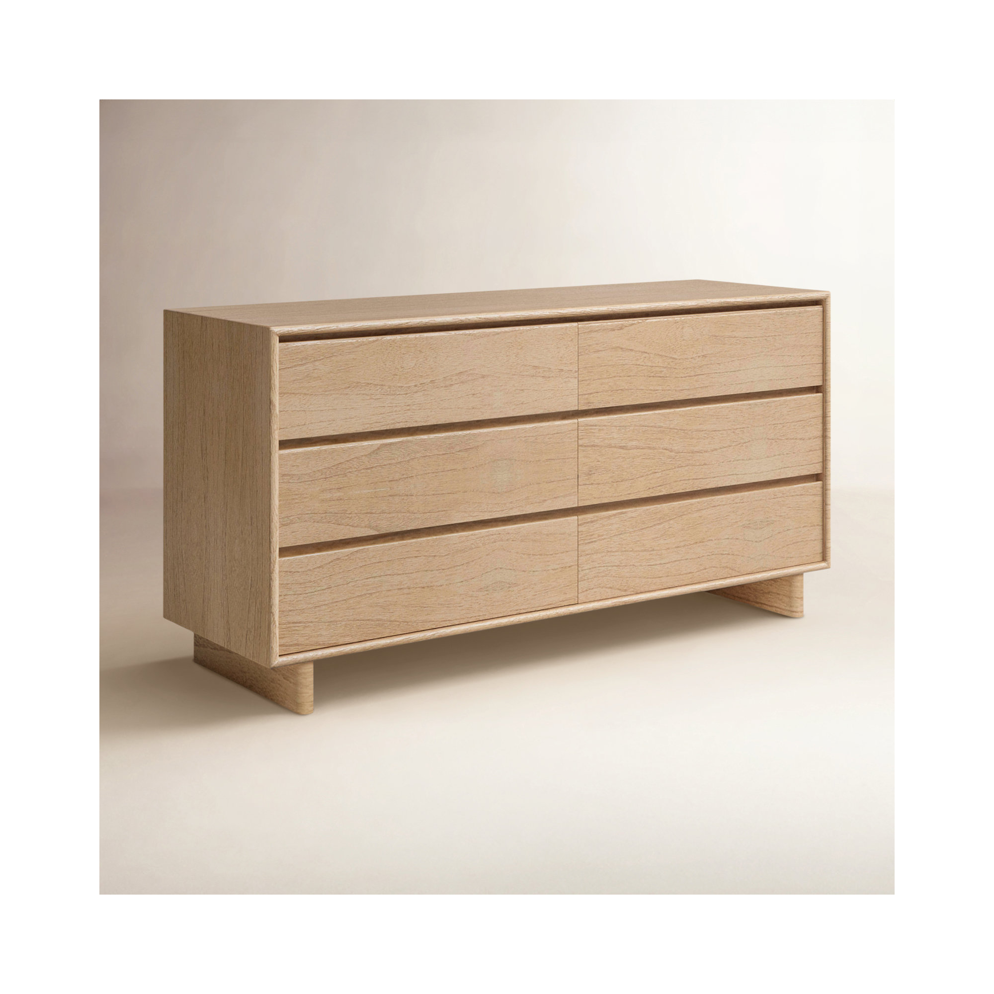 Soleil 6 - Drawer Dresser, Natural