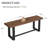Solid Wood Bench With Metal Legs-853125509