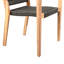 Ensemble de chaises de patio confortables en bois de teck pour le divertissement à domicile