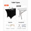 Table Cloth for 8FT Rectangular Fitted Events, Wrinkle-Resistant Stretch Table Covers, Washable Spandex Tablecloth Protector, for Party, Wedding, Cocktail, Banquet, Festival-2039084026
