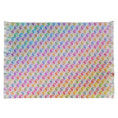 Jaune cube/bleu/rouge Tapis décoratif