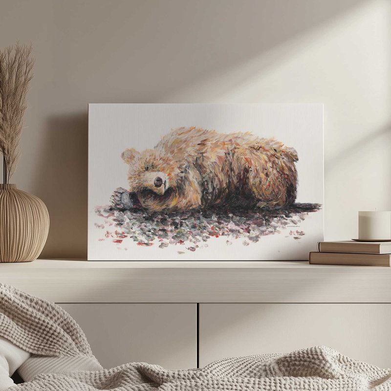 «Long Winter's Nap» par Kamdon Kreations, reproduction d'art, 24" H x 36" W, Ne s’applique pas, Toile non encadrée