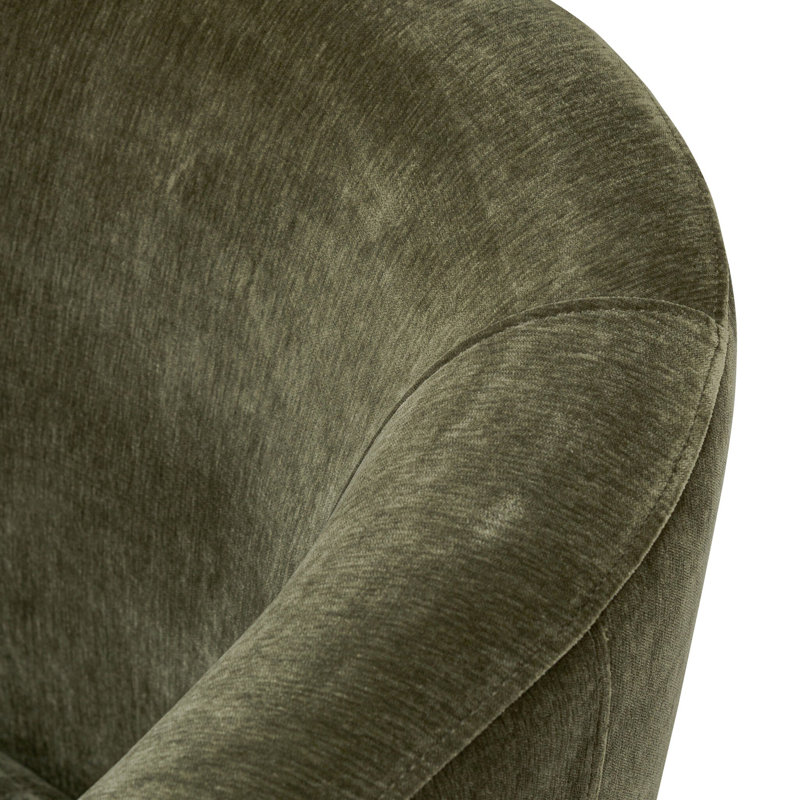 Jett Swivel Chair-Monument Grey, Moss