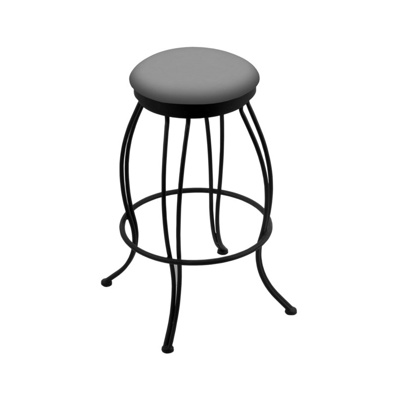3000 Georgian Swivel Bar Stool, Vinyl-Canter Folkstone Gray