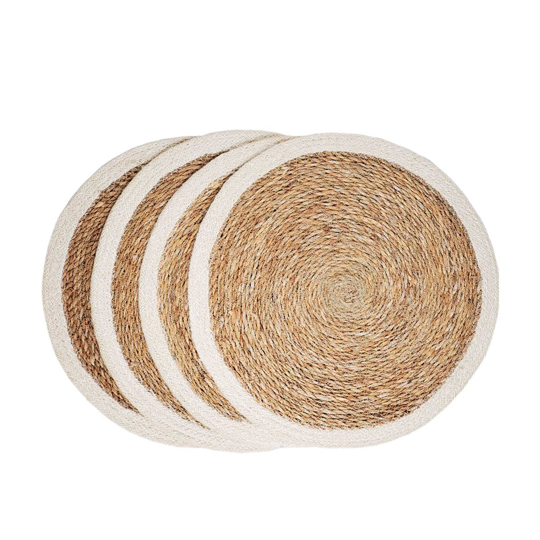 Dematteo Jute Round Placemat (Set of 4) Bayou Breeze