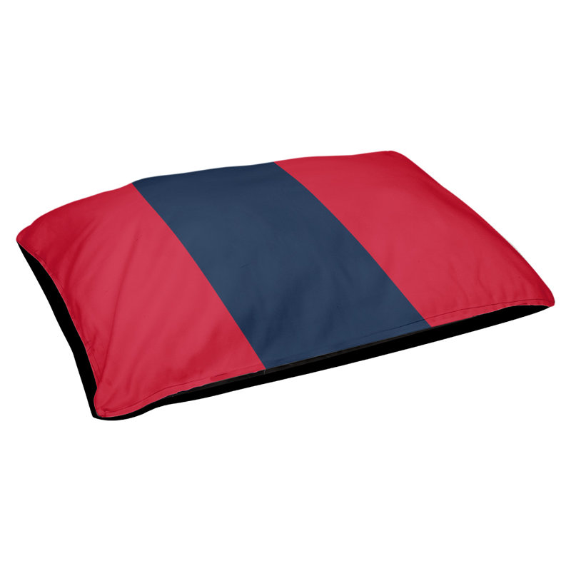 Oreiller rectangulaire New York, Moyen (L 30 po x l 40 po), Rouge / Bleu