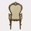 Chaise avec accoudoirs finition chêne antique (ensemble de 2)