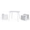 Kids Square Outdoor Table and Chair Set