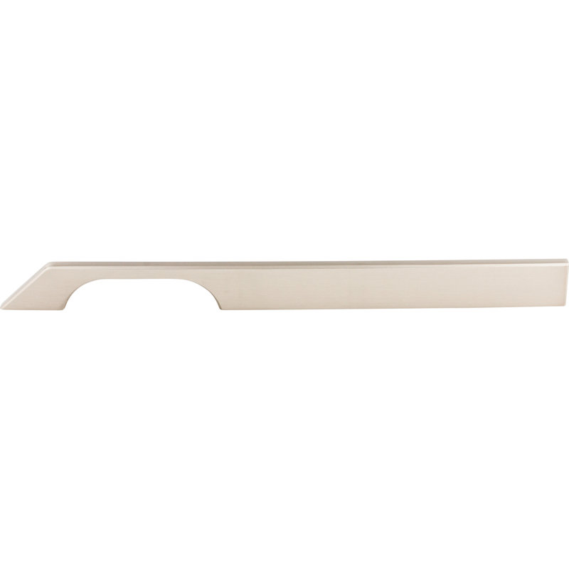 Tapered Bar pull, Brushed Satin Nickel, 12" Center to Center