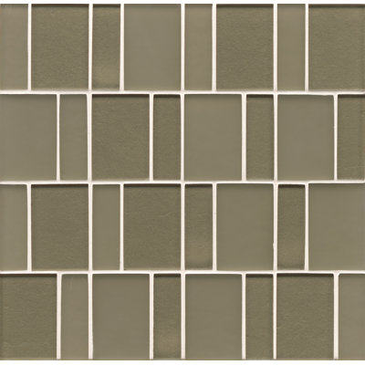Manhattan Random Sized Glass Mosaic Wall Tile