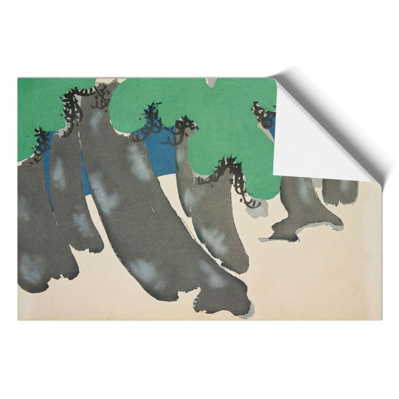 Trees by Kamisaka Sekka - Unframed Painting, 21cm H x 30cm W x 0.1cm D