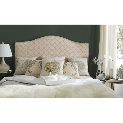 Upholstered Cotton Blend Panel Headboard