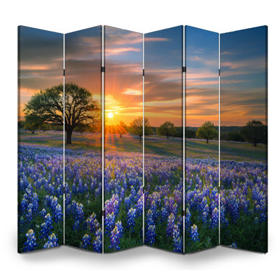 Cloison pliante 6 panneaux paravent Royal Texas