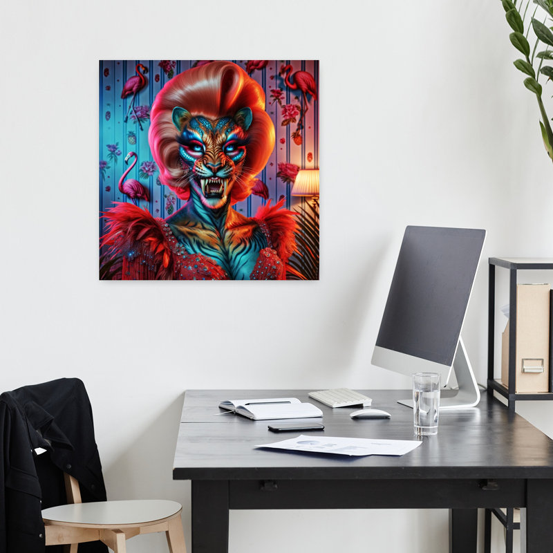 Art contemporain, art contemporain surréel, H 18 po x l 18 po
