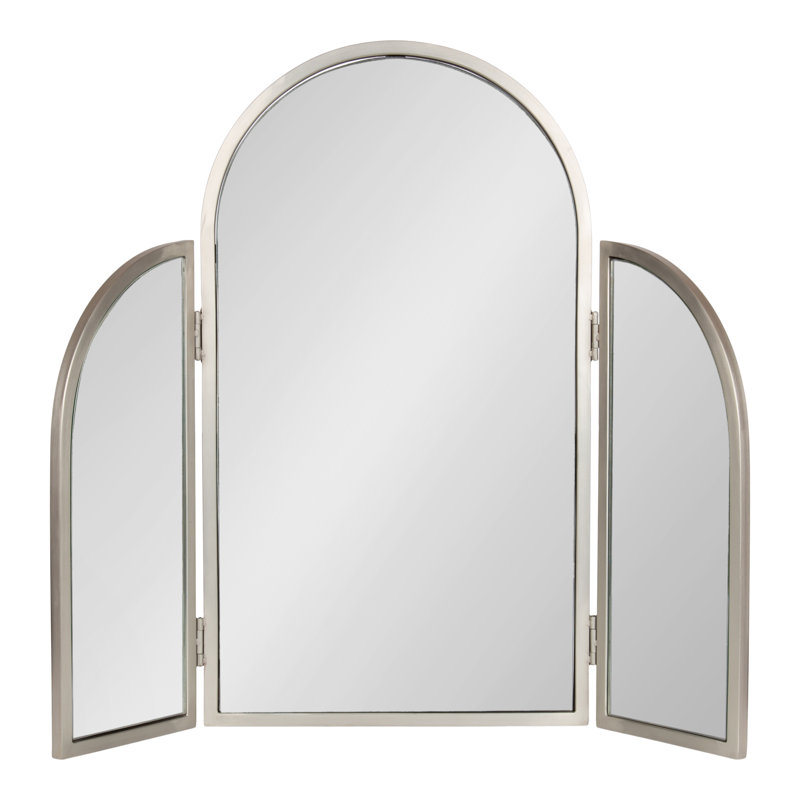 Amoli Metal Arched Tri-Fold Mirror