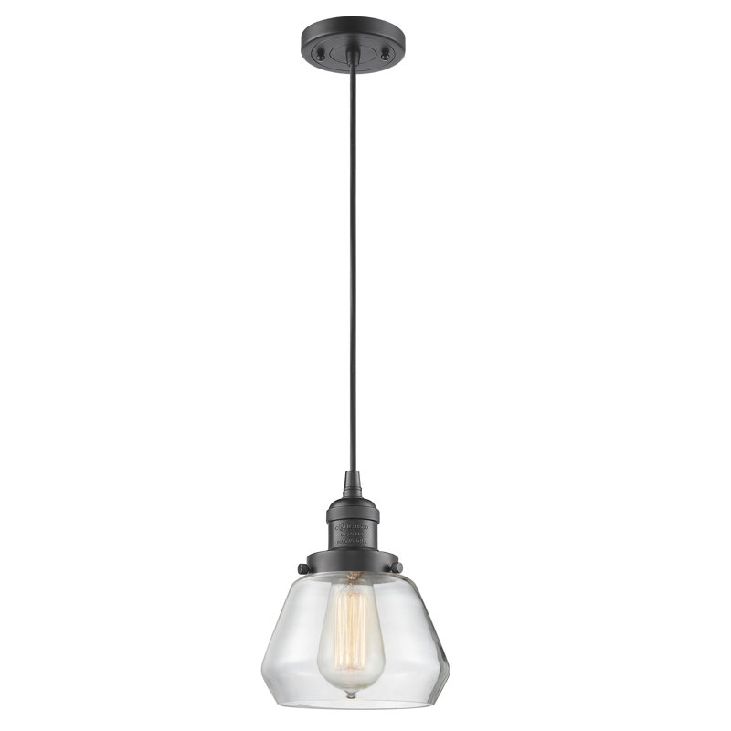 Chill 1 - Light Single Pendant, Oil Rubbed Bronze, Clear, 128.63" x 7" x 7"