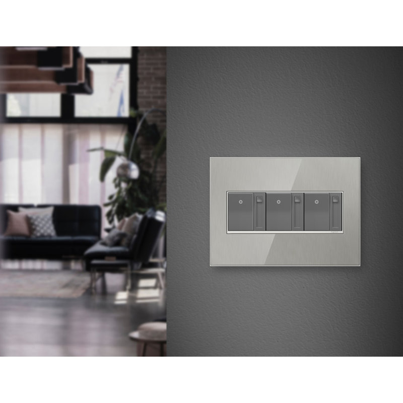 Gradateur à palette 700W Legrand adorne (magnésium), ADPD703HM4, Magnésium