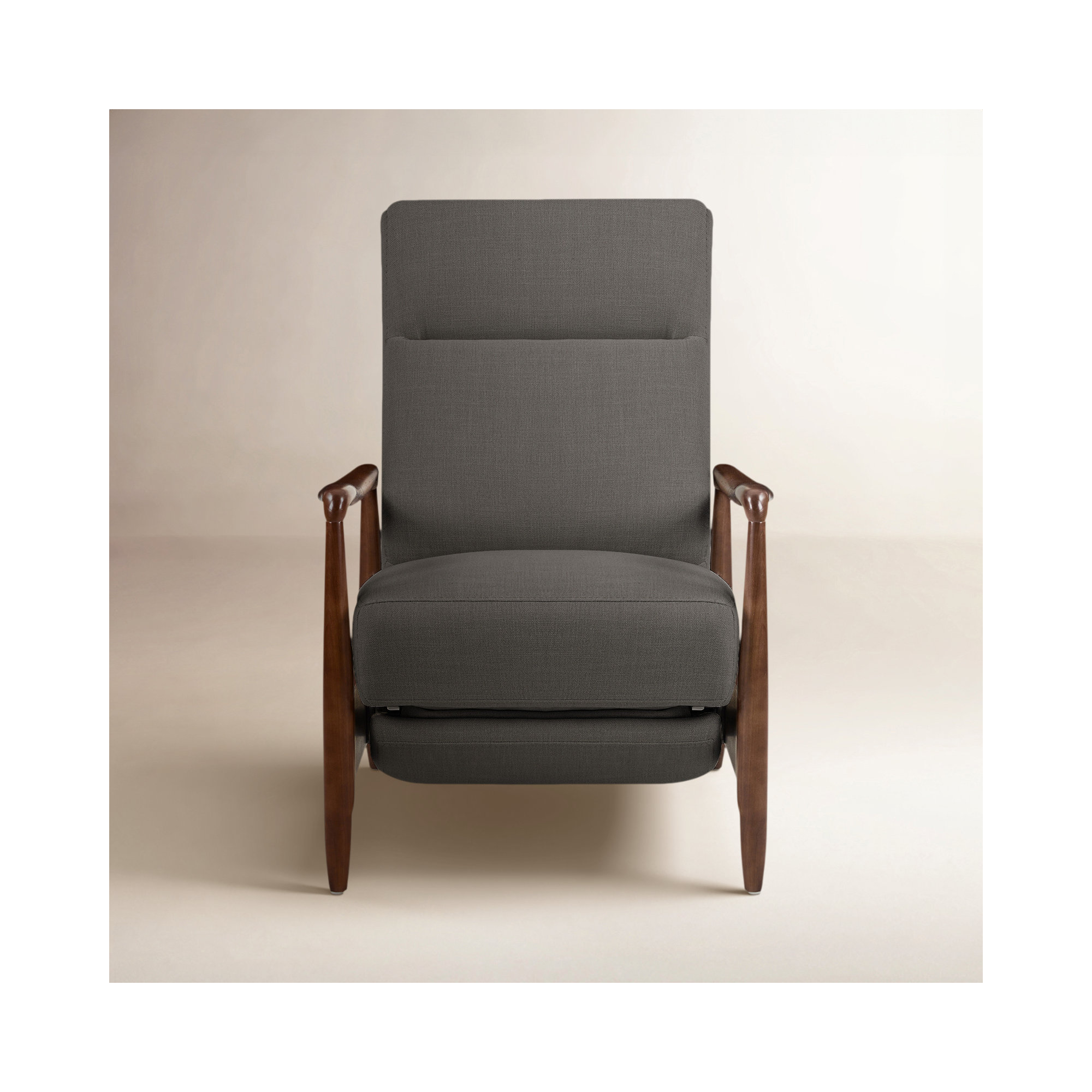 Beckett Upholstered Manual Recliner Armchair, Milo Fossil Performance Chenille