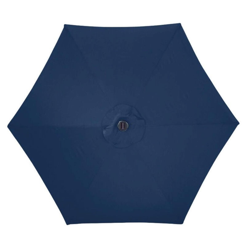  Parasol solaire solaire à DEL 9 pi, Bleu royal