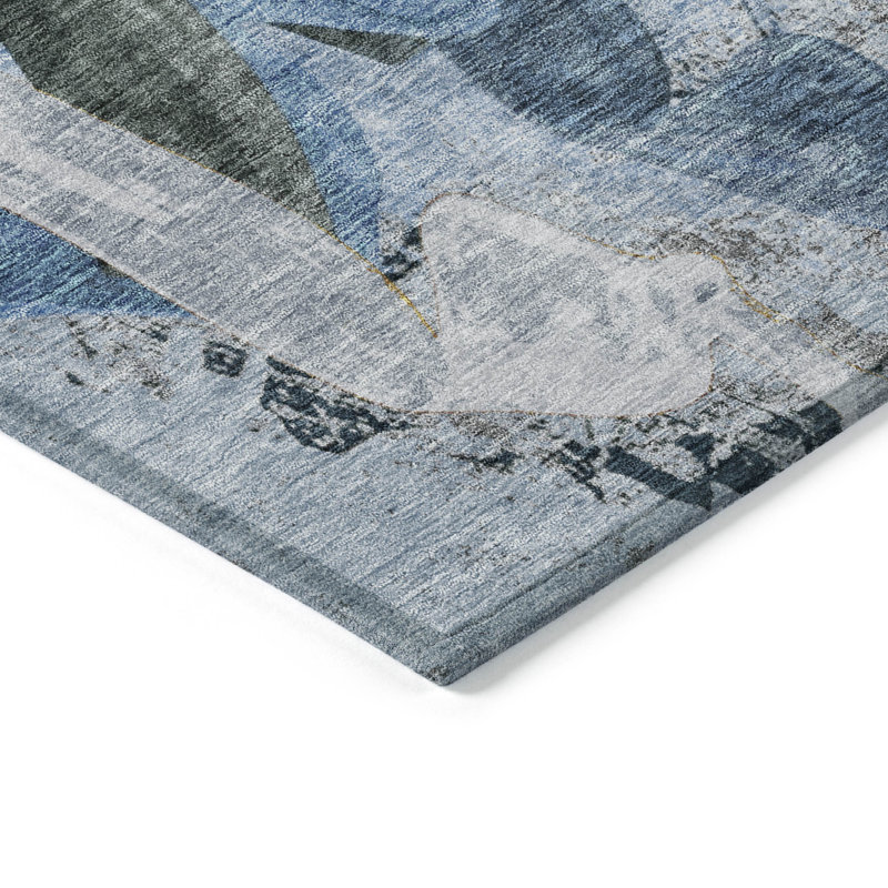Tapis intérieur / extérieur lavable à la machine Husby ACN2191, Rectangle 10 pi x 14 pi