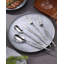 Ensemble de couverts martelés 20 pièces, couverts forgés en acier inoxydable 18/10 pour 4, argenterie polie miroir résistante, va au lave-vaisselle