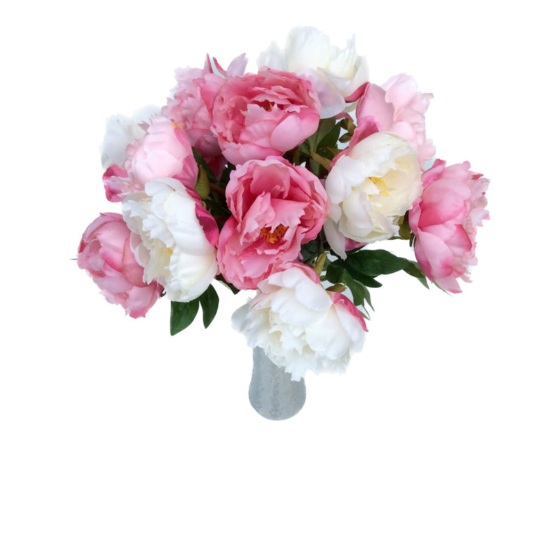 Peony with bud, Blush Pink