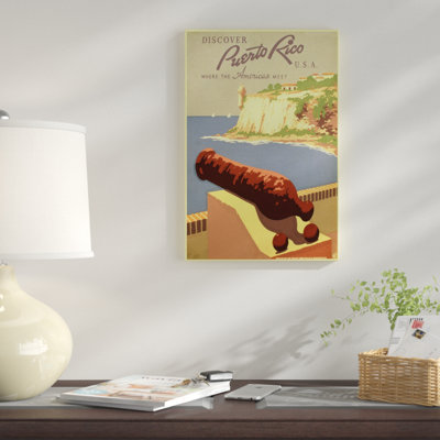 Affiche de voyage «Puerto Rico I» par Studio W - impression sur toile tendue