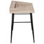 Bureau moderne pour ordinateur portable, idéal pour la maison, 122 cm (48 po), plateau en stratifié brun, structure en métal noir, tablette de rangement incluse.-134703990