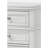 White 3 Drawer Nightstand W/ USB